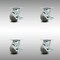 Service Caster 4 Inch SS Thermoplastic Rubber Swivel Caster Set with Roller Bearings and Brakes SCC-SS30S420-TPRRD-TLB-4 - alternate 5